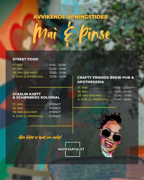 Open hours 17 Mai